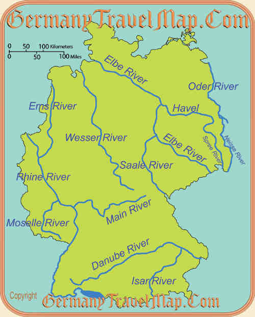 Map Of Germany With Rivers Oconto County Plat Map Germany Rivers Map 